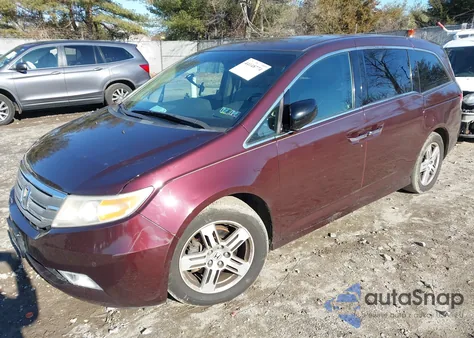 2012 Honda Odyssey Touring/Touring Elite z USA, uszkodzony, nr VIN 5FNRL5H90CB048456